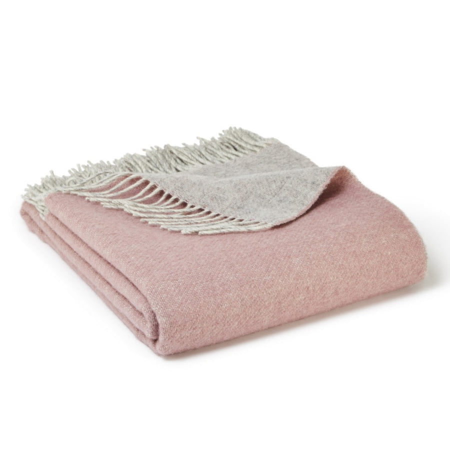 Pink Wool Reversible Blanket
