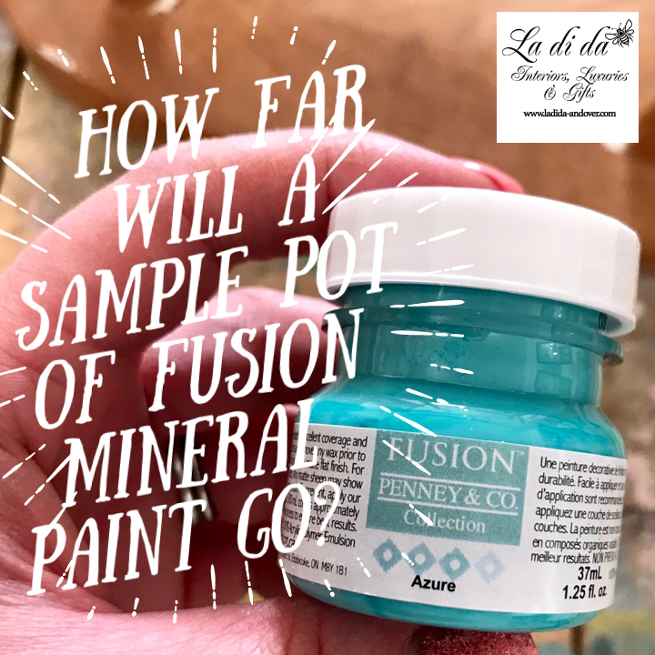 Just how far will a sample pot of Fusion Mineral Paint go?