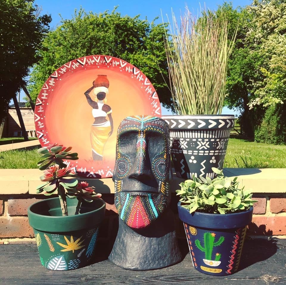 Terracotta Plant Pot Makeover Project Using Annie Sloan Chalk Paint