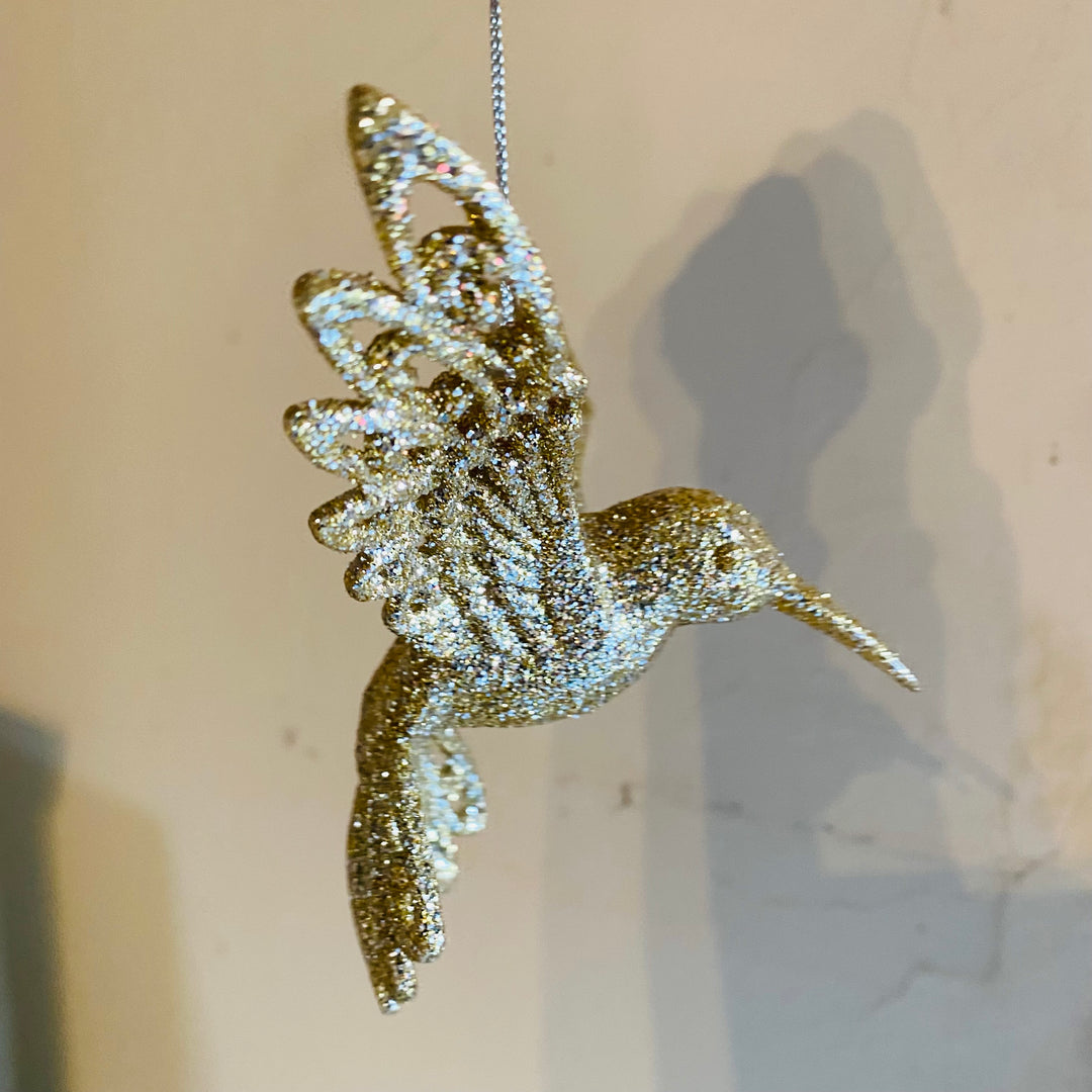 Gold Hummingbird Christmas Tree Decoration