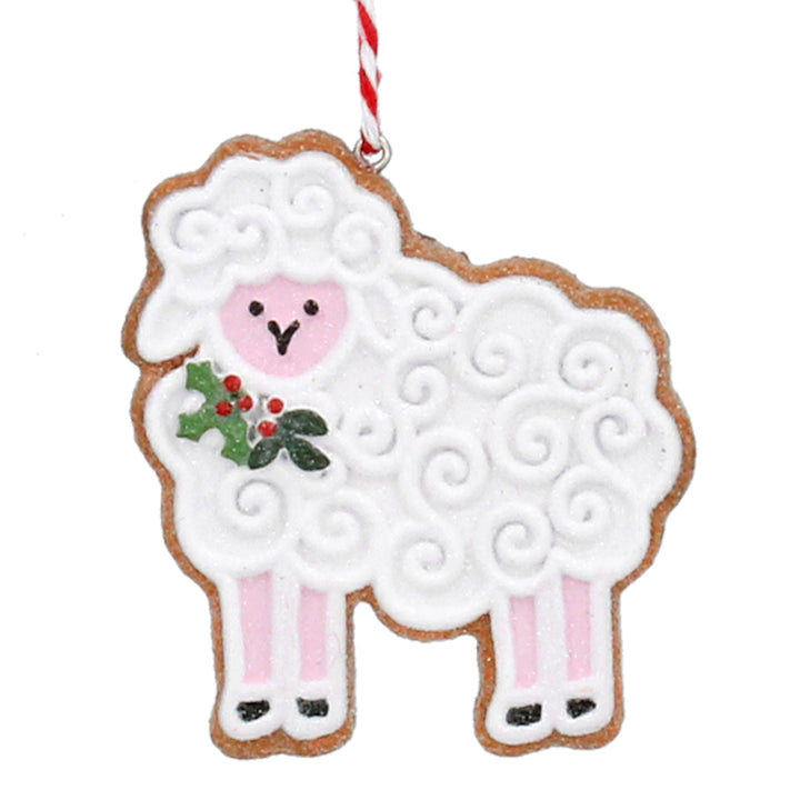 Gingerbread Sheep Christmas Tree Ornament