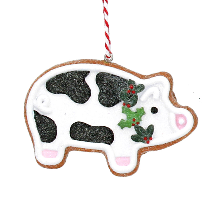 Gingerbread Pig Christmas Tree Ornament