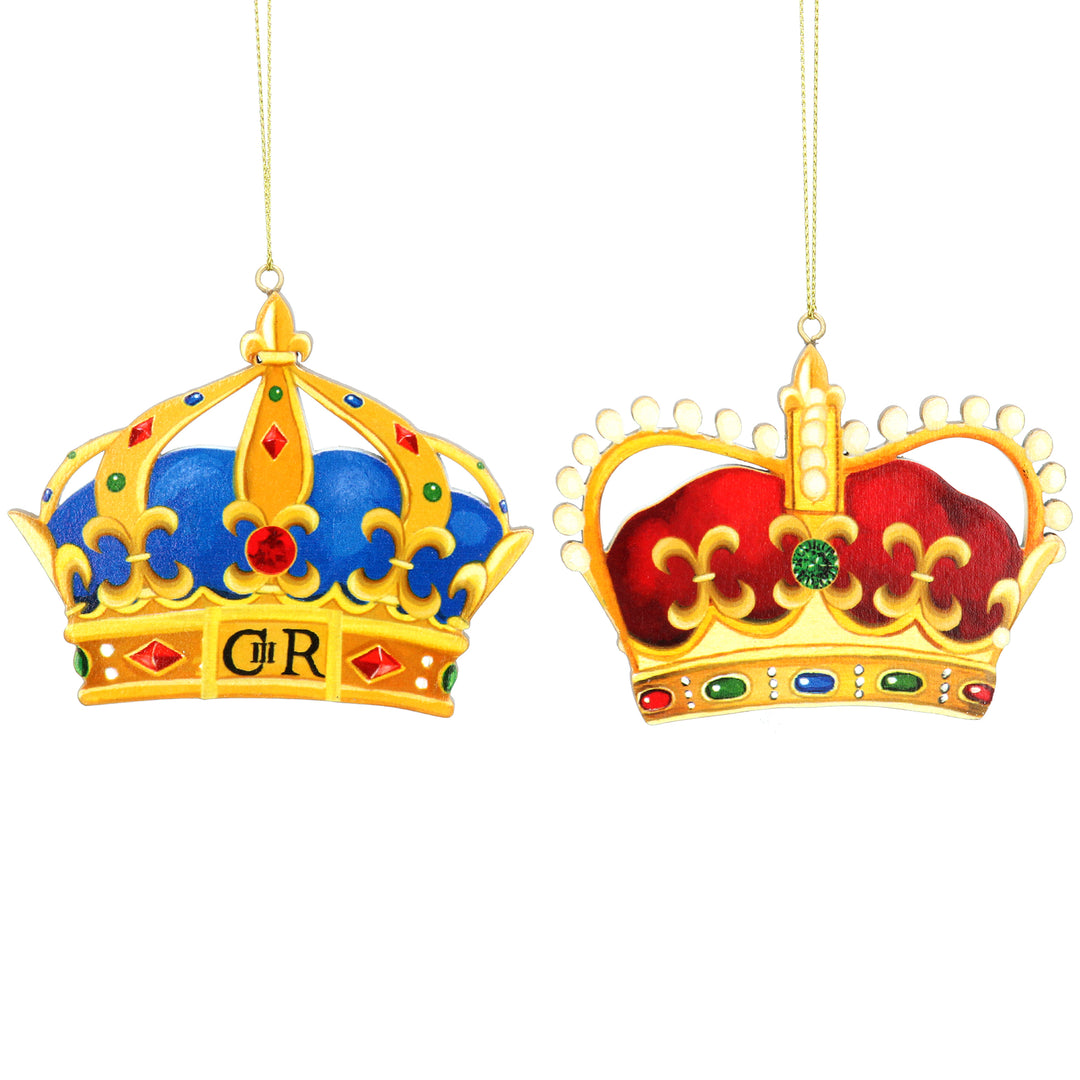 Royal Wooden Crown Christmas Tree Decorations