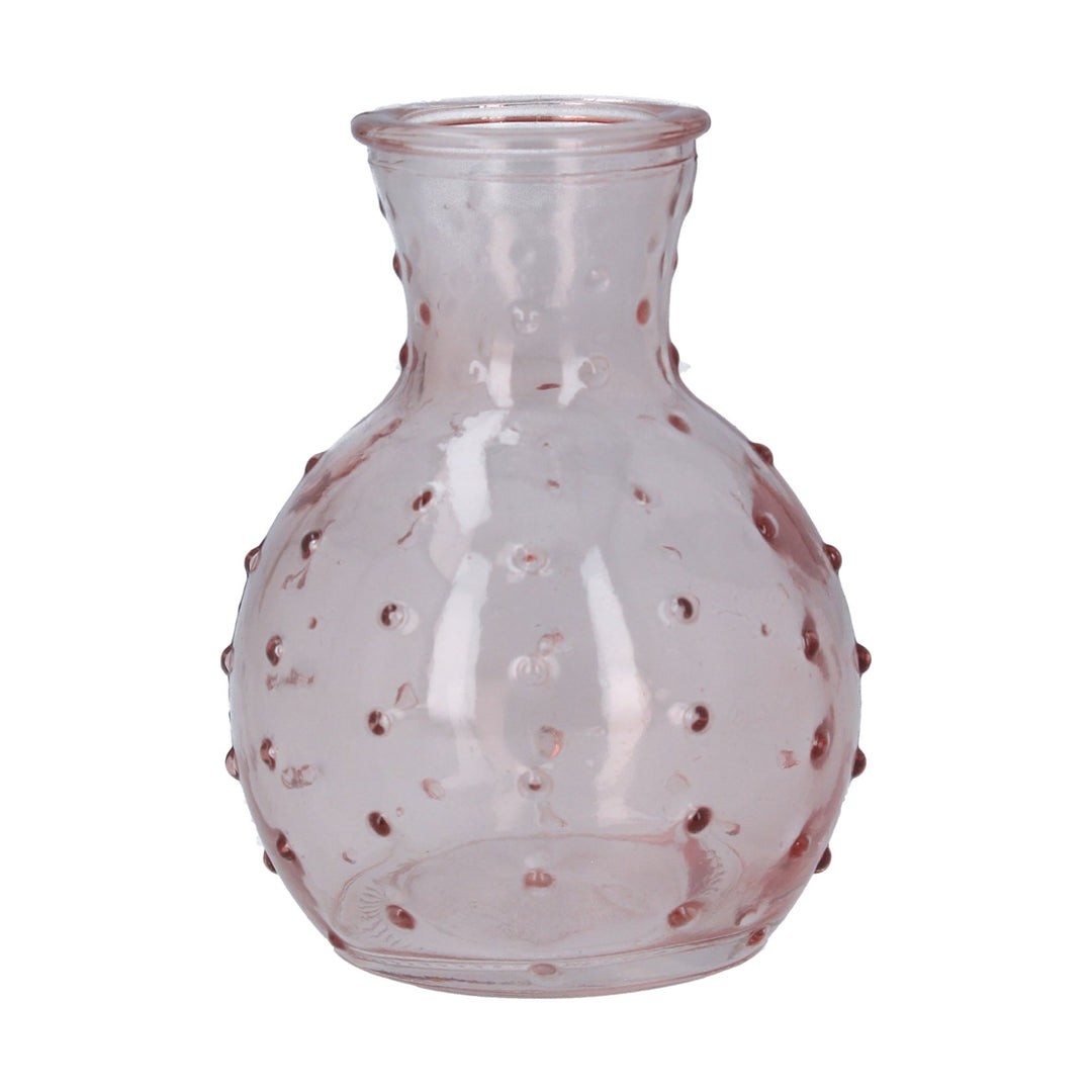 Pink Bobble Glass Bud Vase