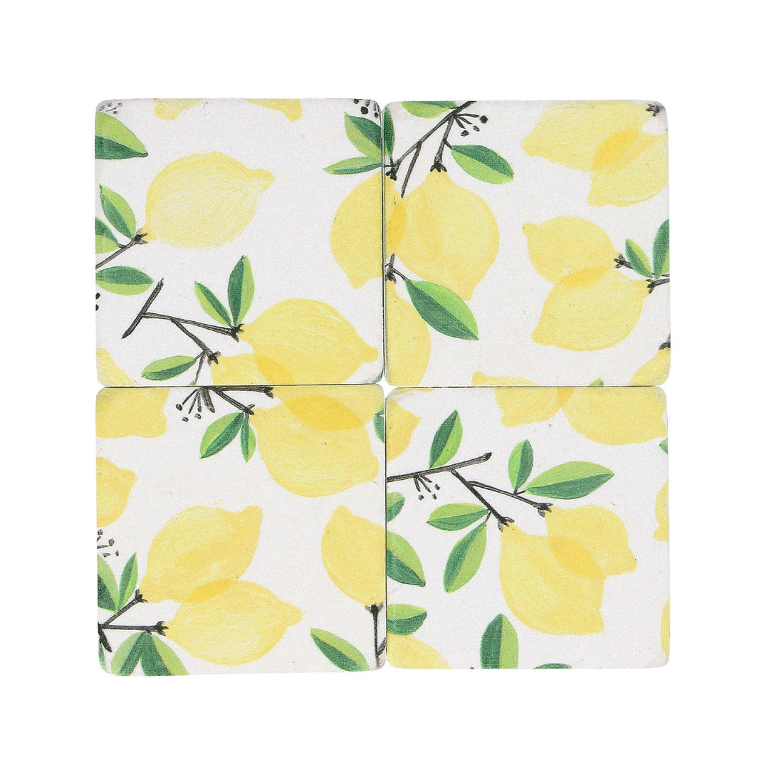 Lemon Coasters set of 4