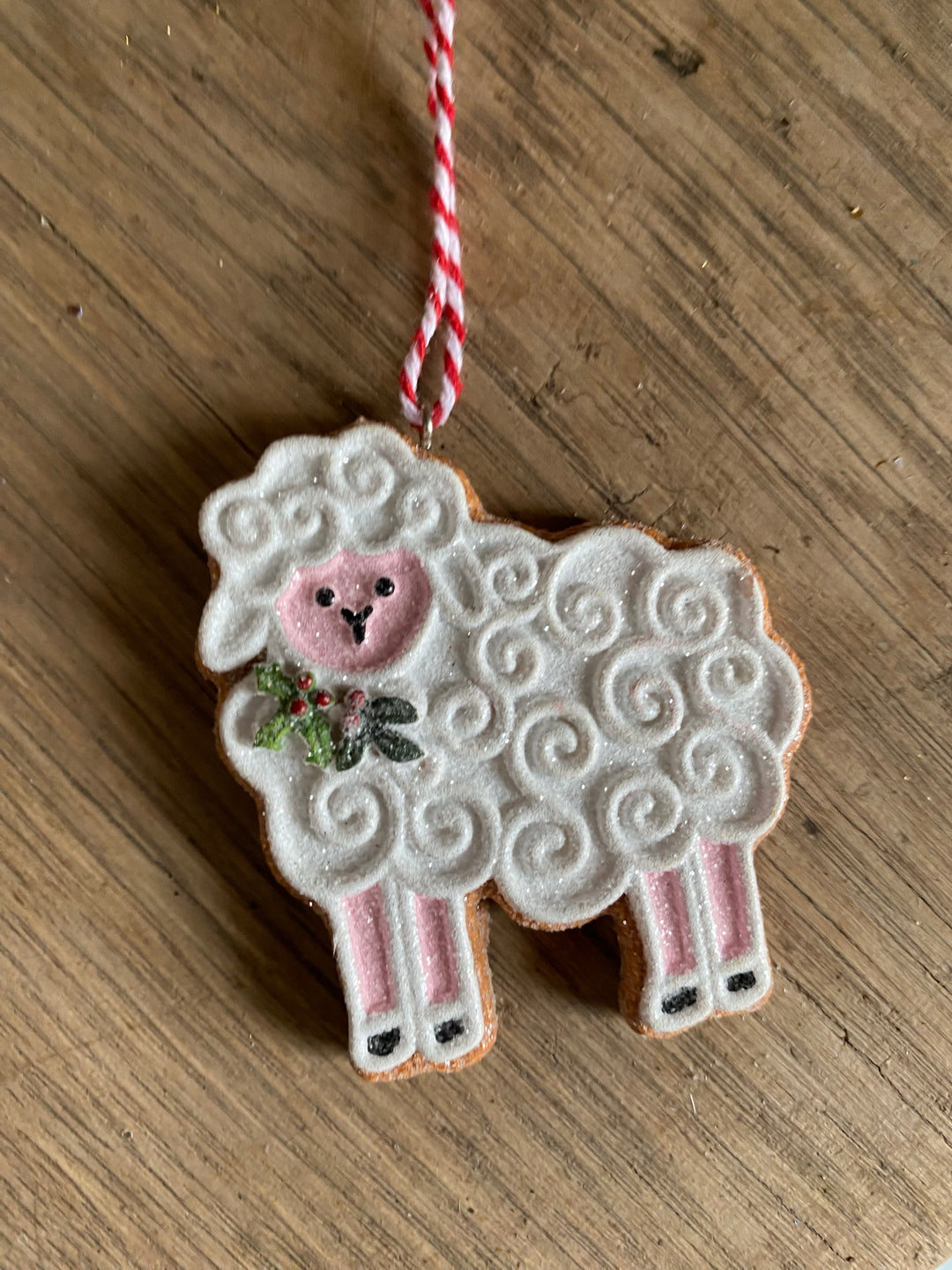 Gingerbread Sheep Christmas Tree Ornament