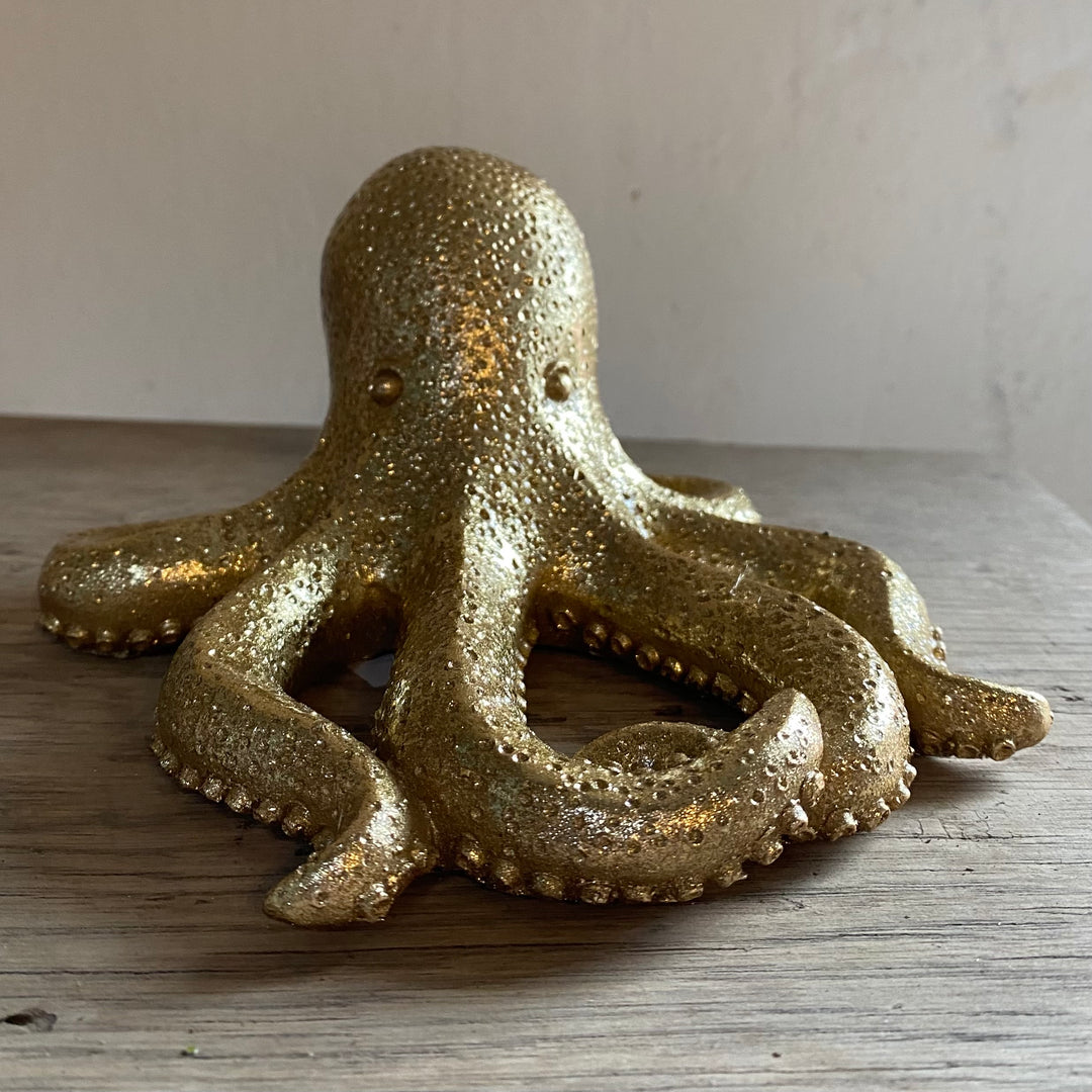 Gold Octopus Ornament