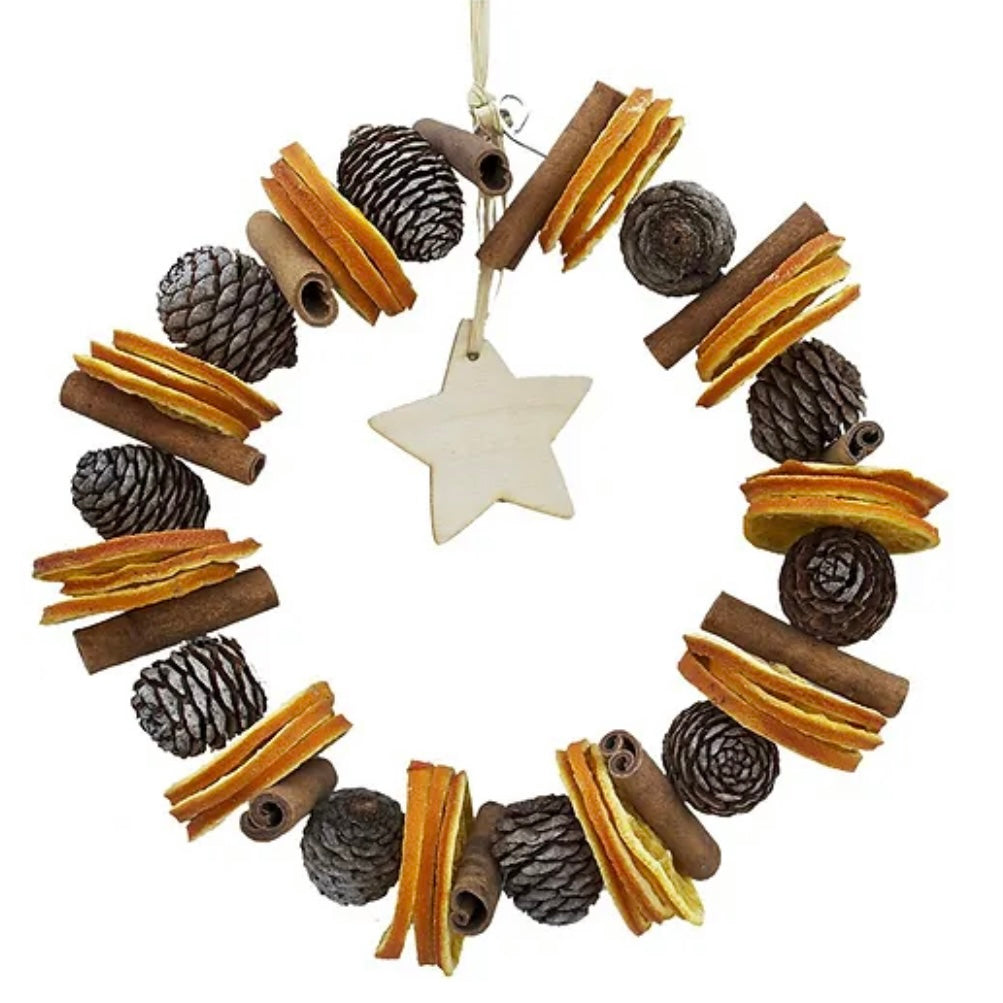 Scented orange and cinnamon Christmas ring