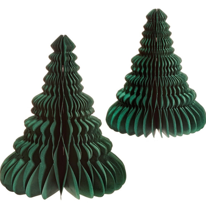 Green Paper Christmas Tree Freestanding Decorations