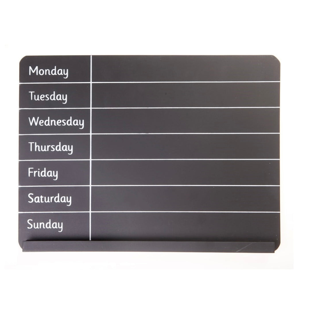 Weekly planner chalkboard