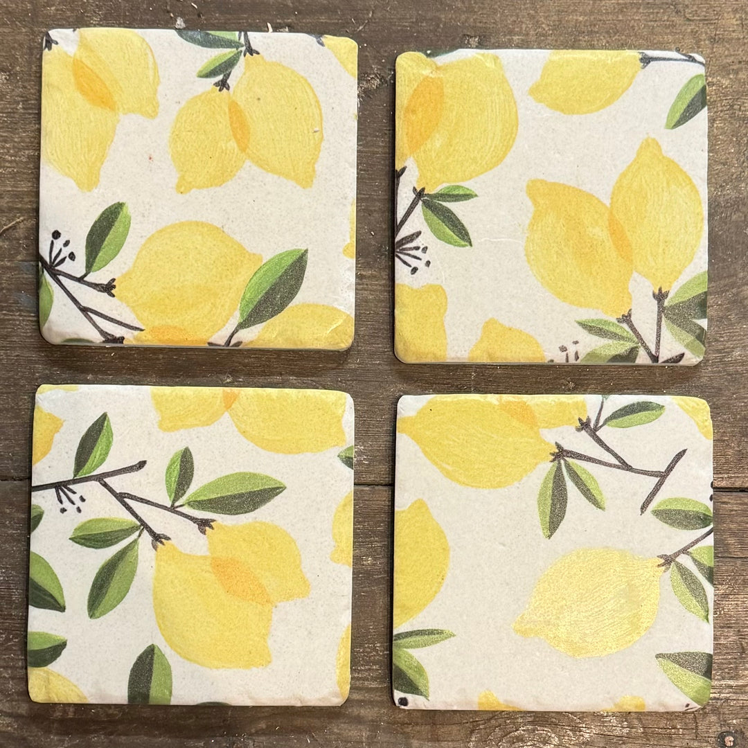 Lemon Tree Coasters Set of 4