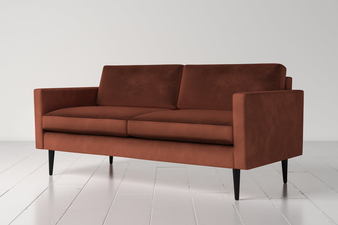 Brick Velvet sofa model 01 2 seater by Swyft