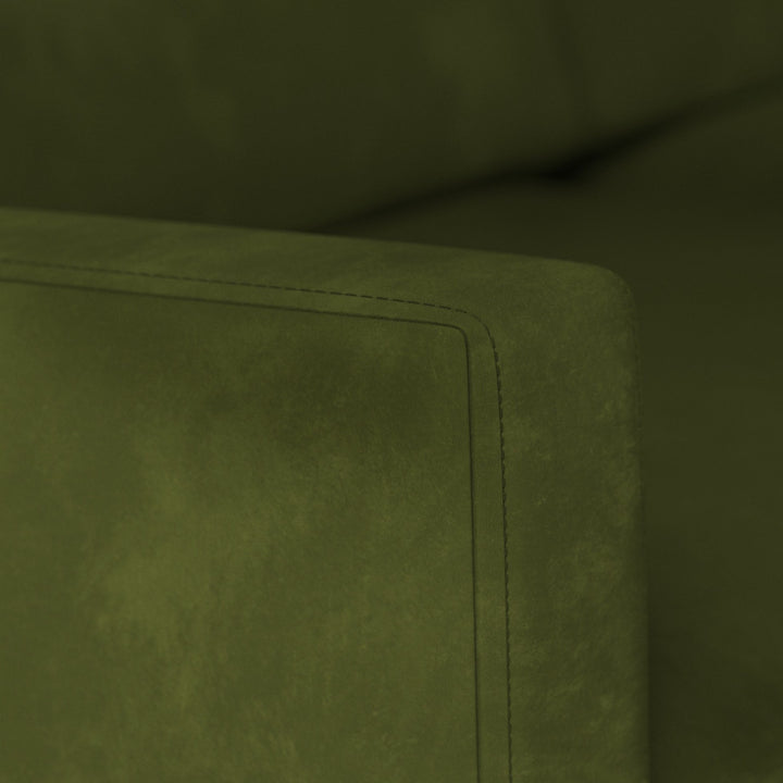 Arm detail on the Model 01 sofa by Swyft