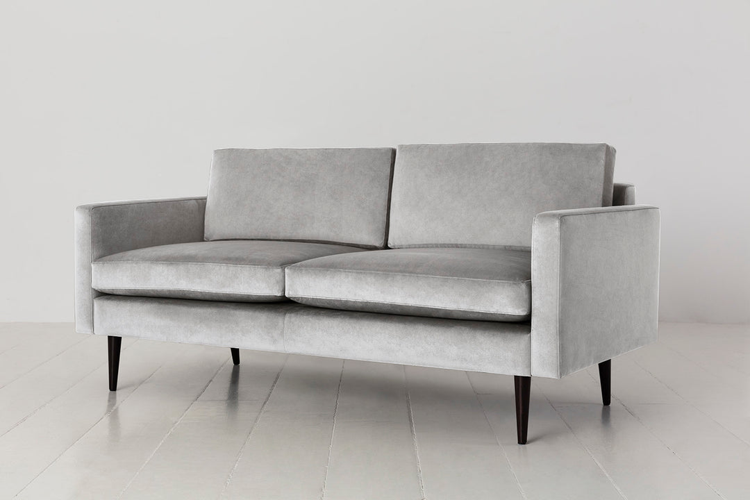 Light Grey Model 01 Velvet 2 seater sofa by Swyft