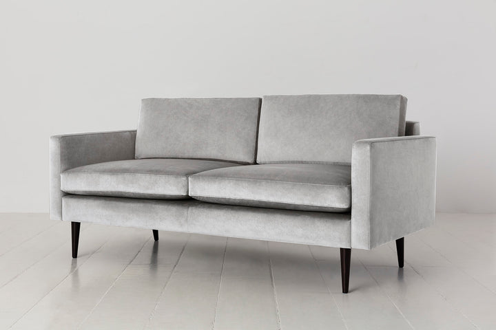 Light Grey Model 01 Velvet 2 seater sofa by Swyft