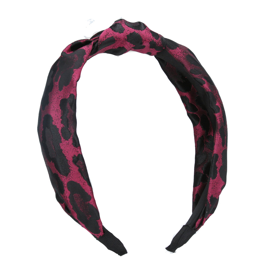 Pink Leopard Print Headband