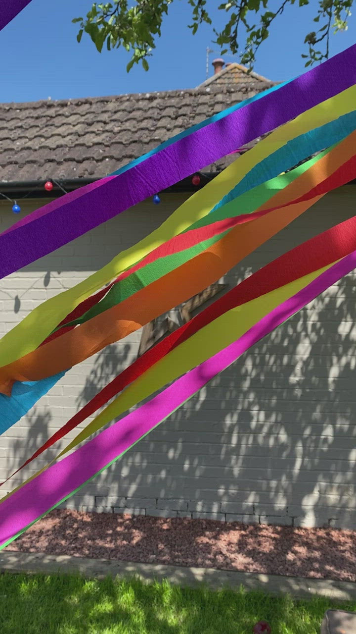 Rainbow Paper Streamers