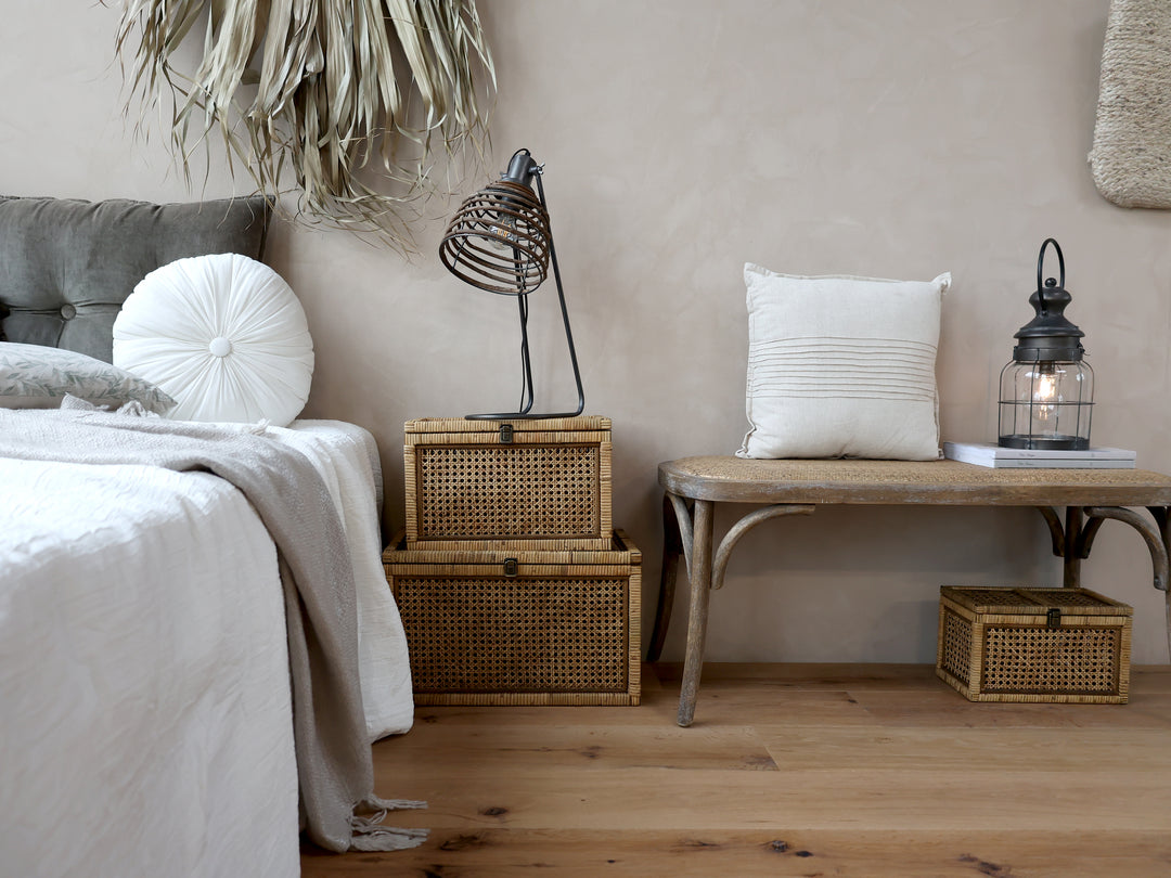 Rattan Bentwood French Bench