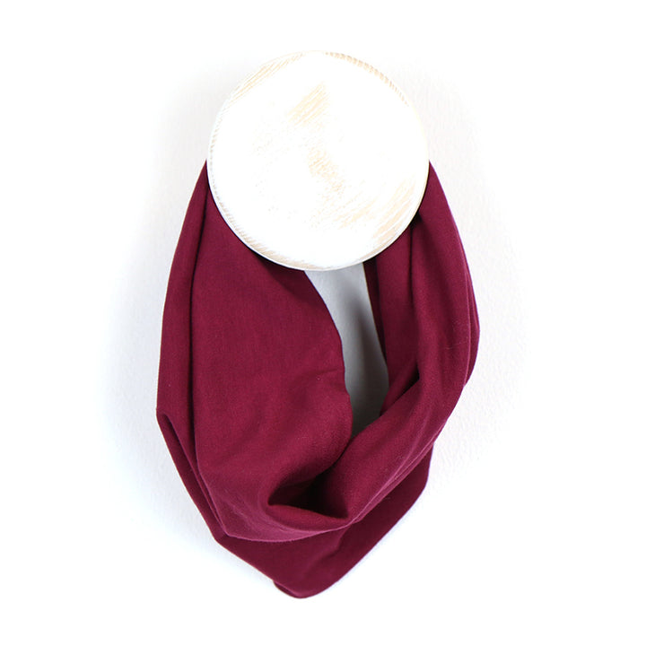 Burgundy Red Wine Coloured Cotton Snood