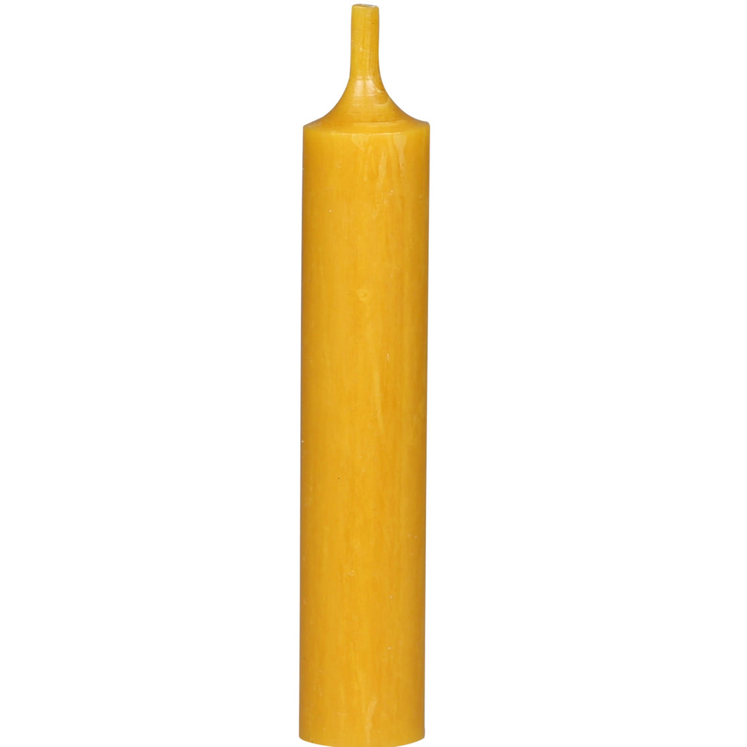 Mustard Yellow Short Dinner Candle