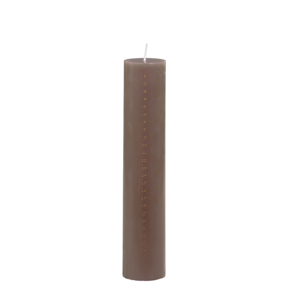Taupe Luxury Advent Candle