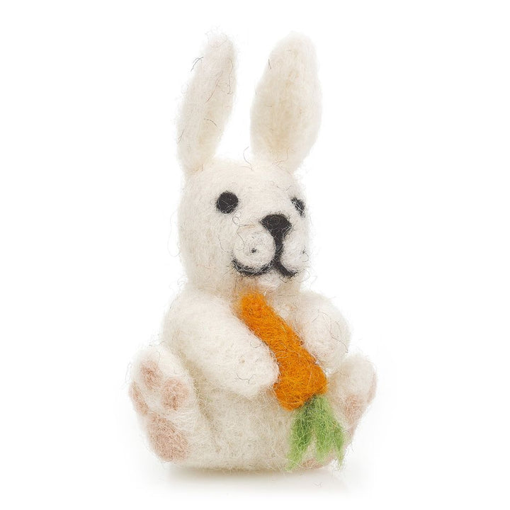 Easter Bunny with Carrot Felt Hanging Decoration