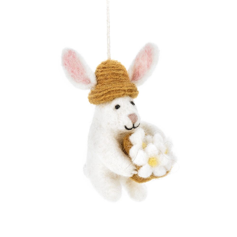 Darcy the Easter Bunny Felt Hanging Decoration
