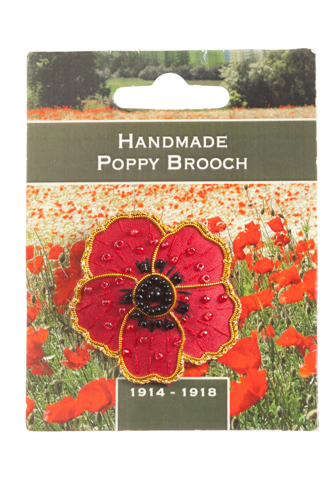 Red Poppy Brooch