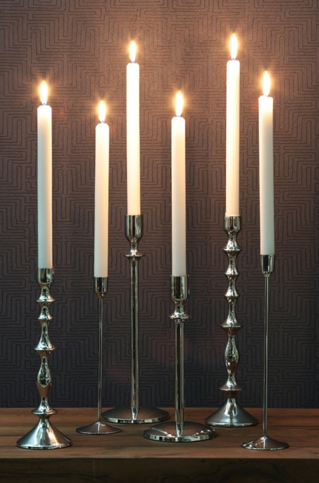 Contemporary Silver Candlestick