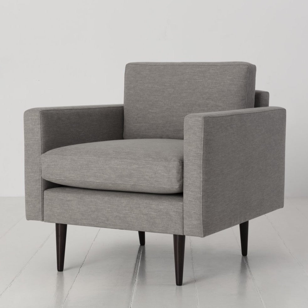 Swyft Model 01 Armchair in Shadow Grey Linen