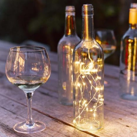 Bottle lights outdoors