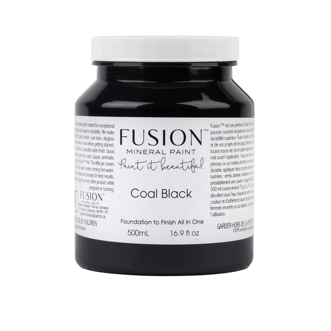 Coal Black Fusion Mineral Paint - La Di Da Interiors