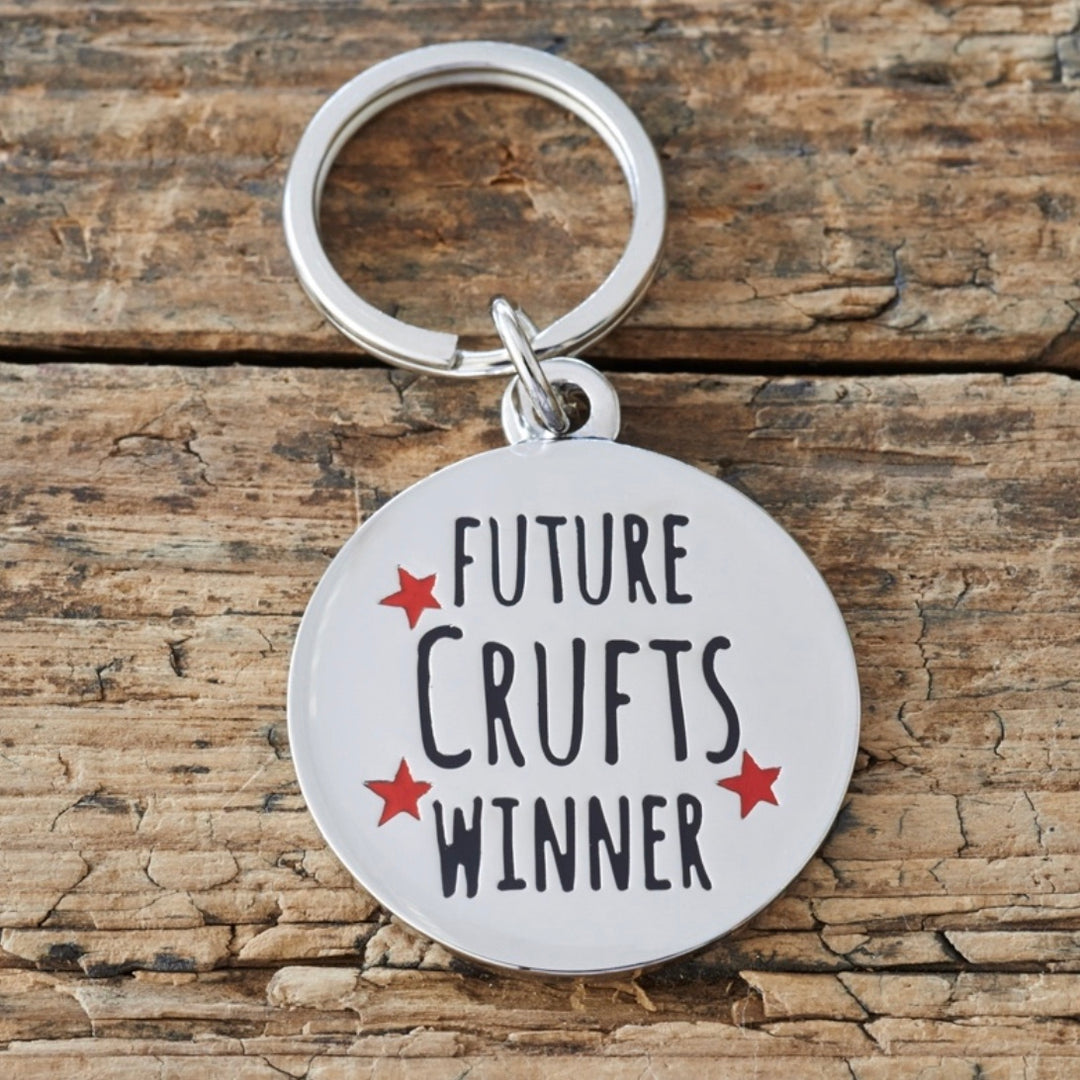 "Future Crufts Winner" Dog Collar Tag - La Di Da Interiors