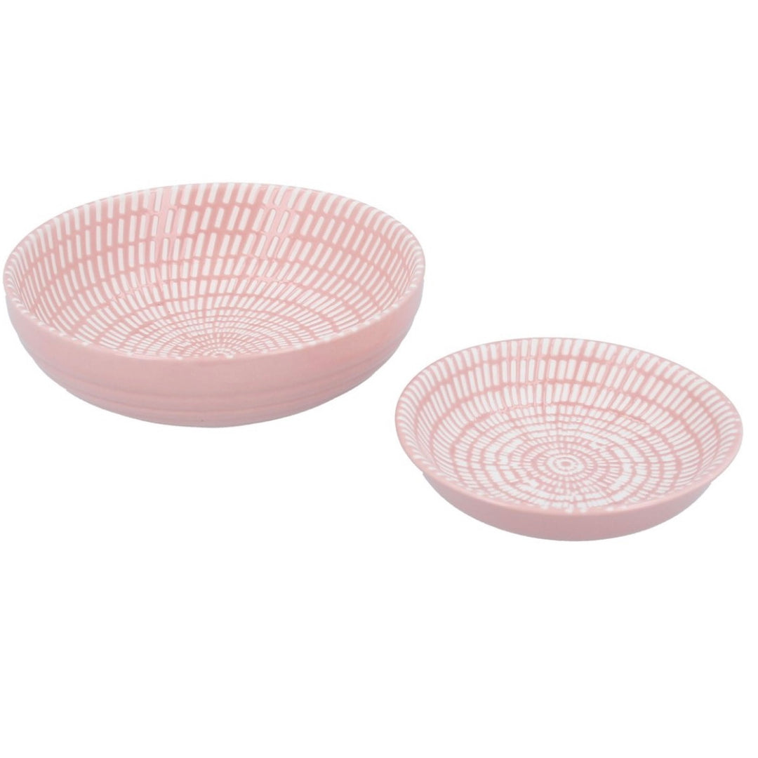 Set of 2 Pink Trinket Dishes