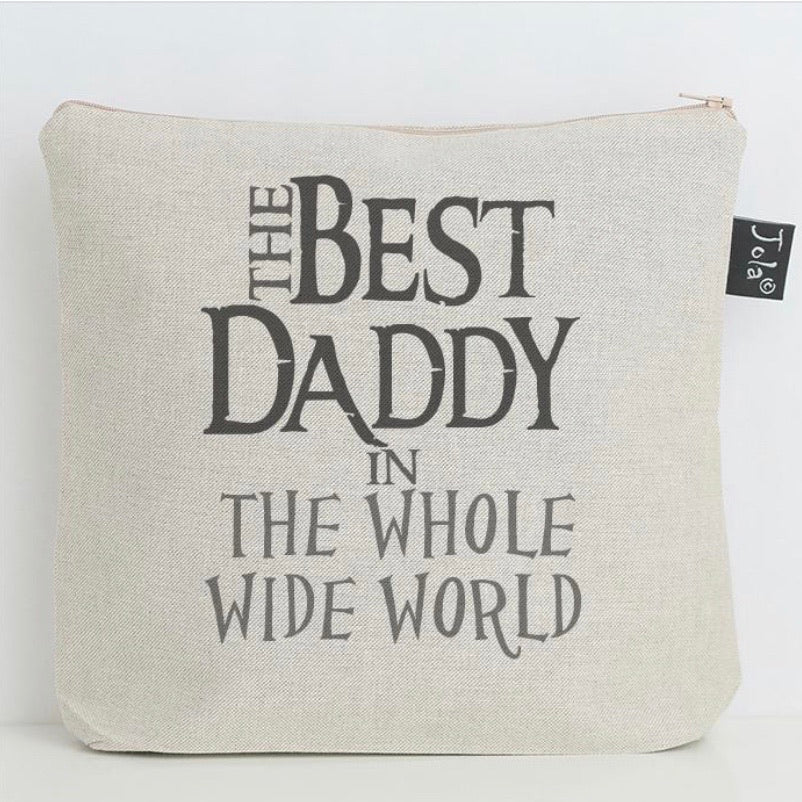 Best Daddy in the Whole Wide World - Wash Bag - La Di Da Interiors