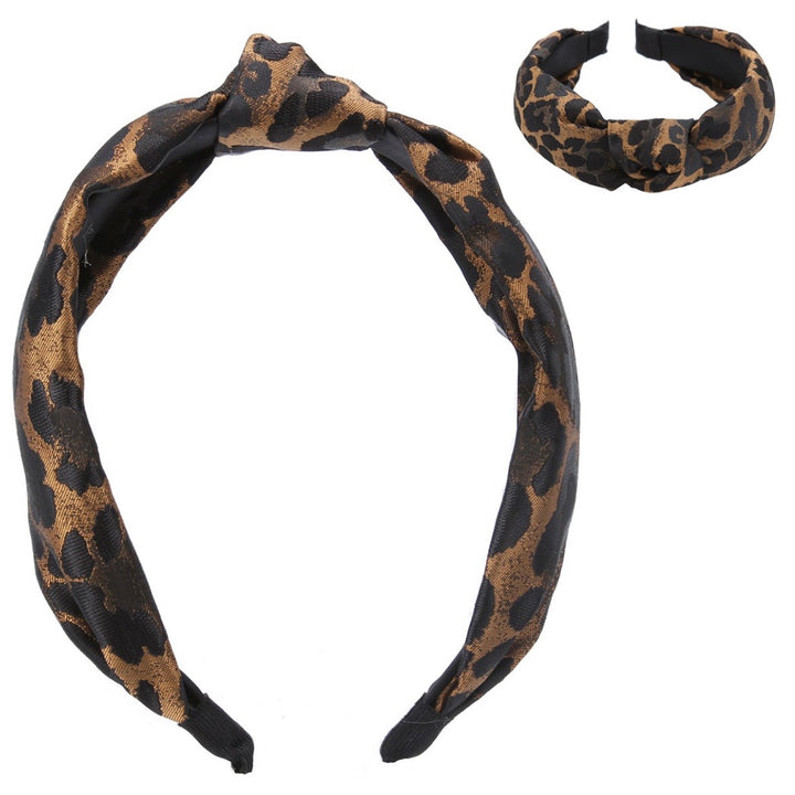 Leopard Print Jacquard Headband