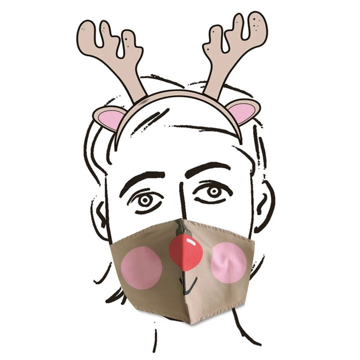 Festive Face Covering Rudolph Reindeer