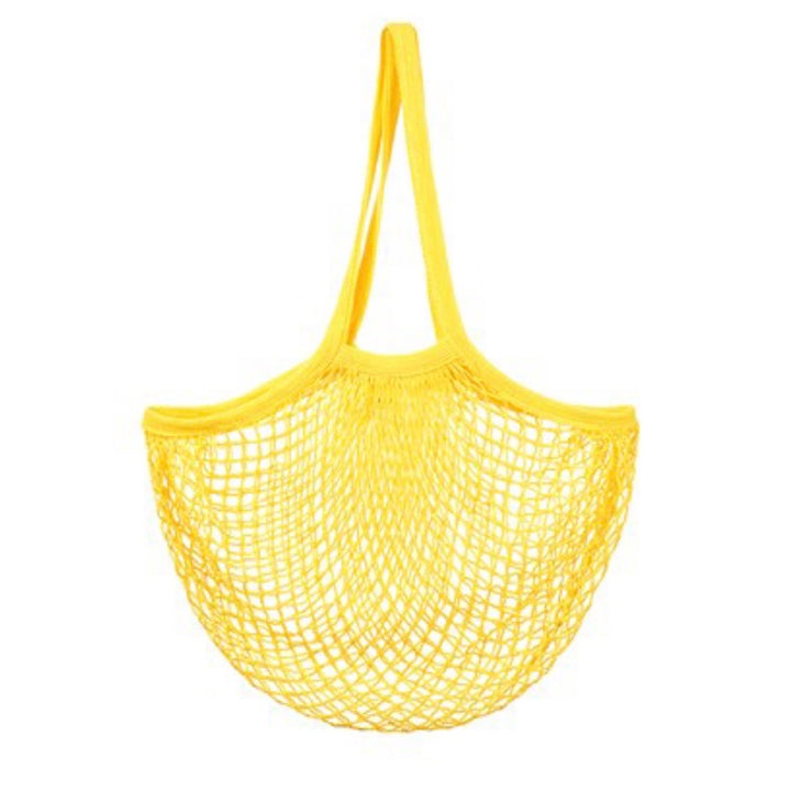 String Eco Shopping Bag Mustard Yellow