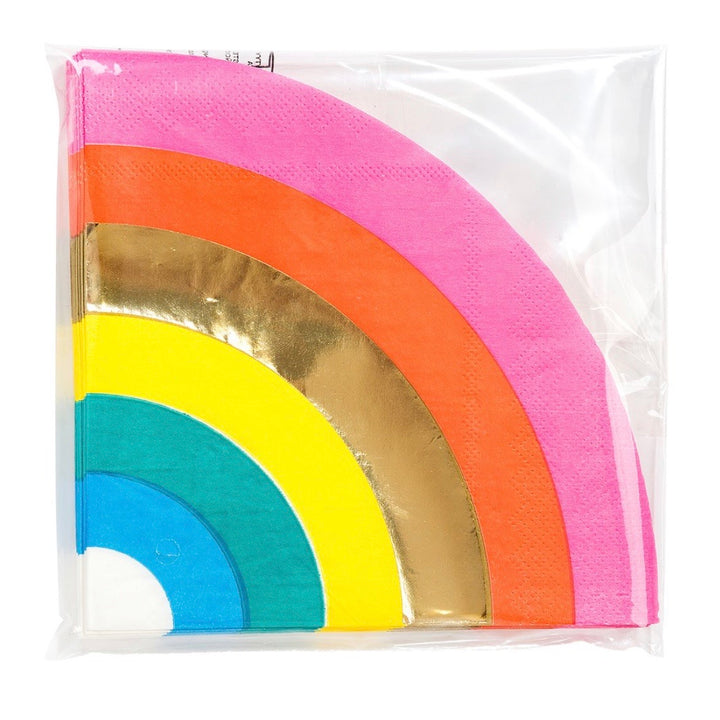 Rainbow paper napkins