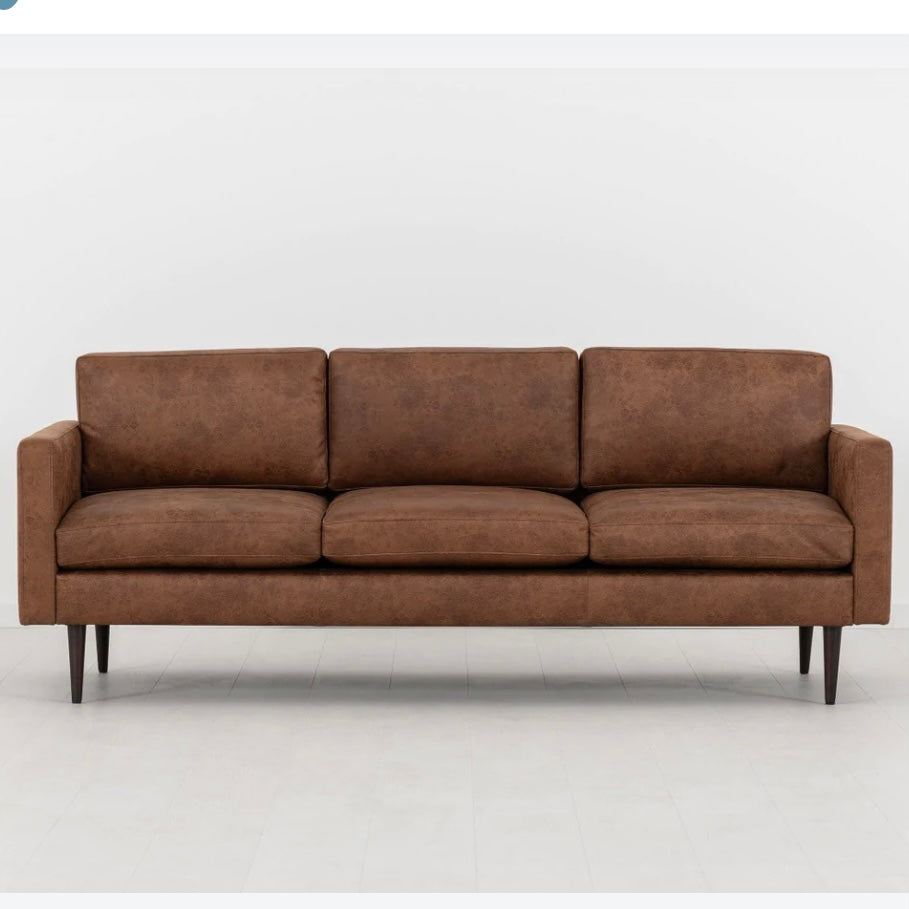 Swyft Model 01 Faux Leather 3 Seater Sofa