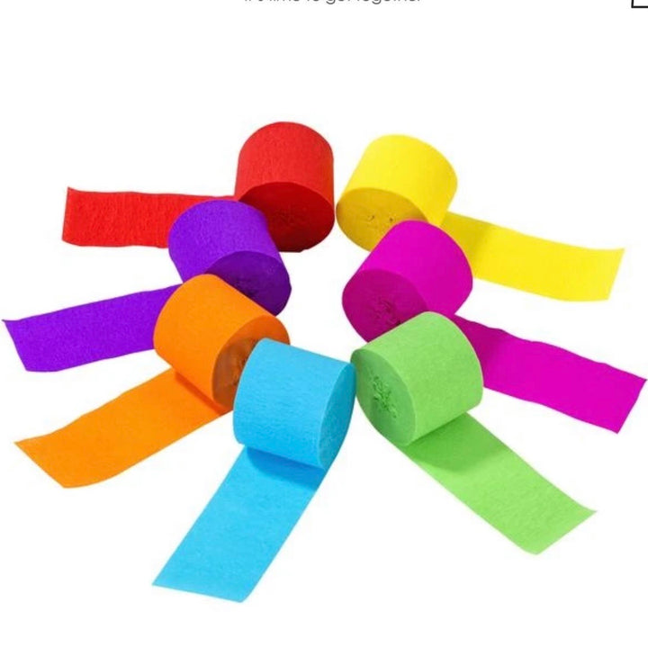 Rainbow Paper Streamers
