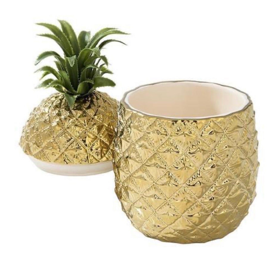 Pineapple ice bucket with lid off