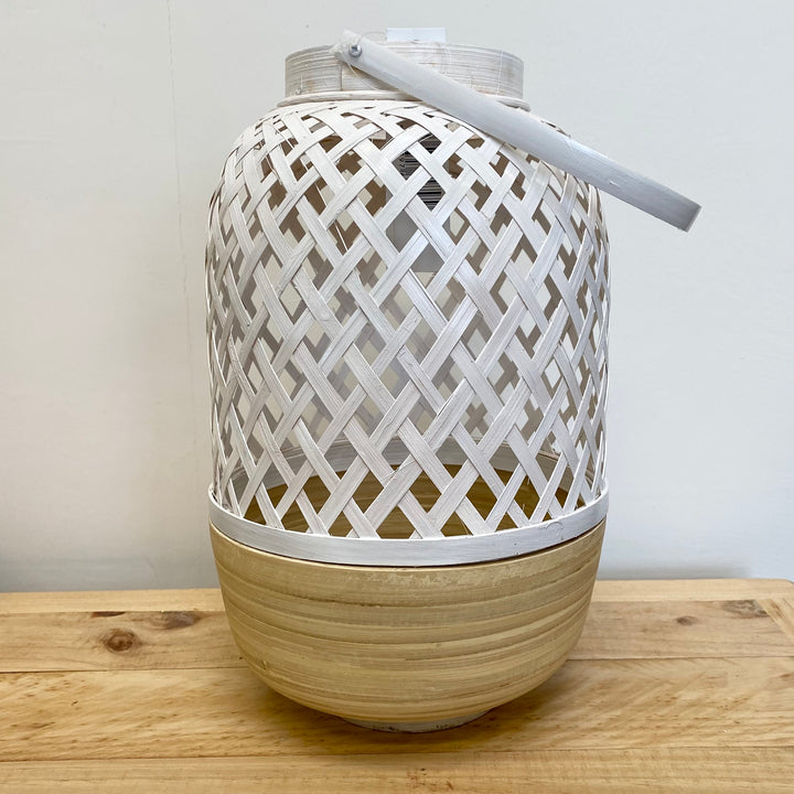 White Bamboo Lantern