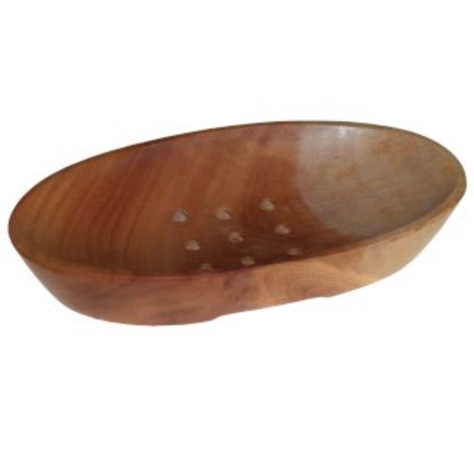 Mahogany Wooden Soap Dish - La Di Da Interiors