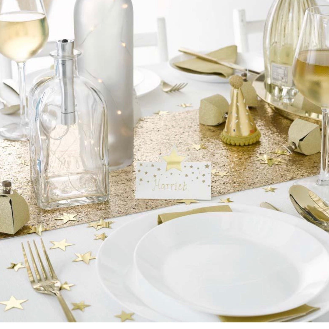 Gold Star Table Name Placecards
