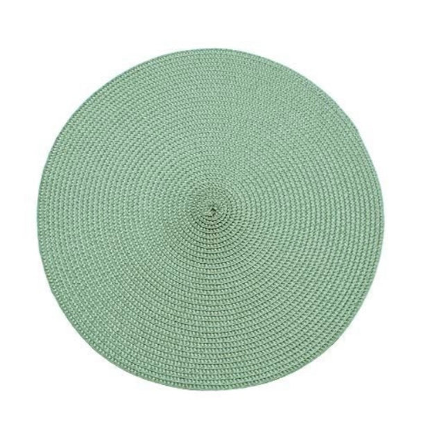 Table Place Mats Round Sage Green Set of 4