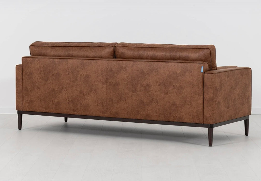 Swyft Model 02 Faux Leather 3 Seater Sofa